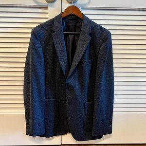 Huge Boss, Textured Wool, Half-Lined Blazer, Navy, 38S - Never Worn